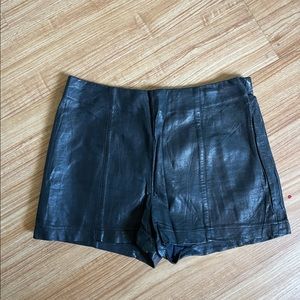 Sparkle & Fade vegan leather shorts